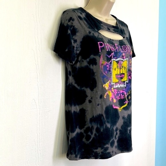 Pink Floyd - Tie Dye Pink Floyd Heads Graphic Short Sleeve T Shirt Size Small - Picture 4 of 9